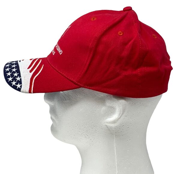 M Resort Spa Casino Las Vegas Hat Cap Red USA Flag Patriotic July 4th Strapback - Picture 7 of 8